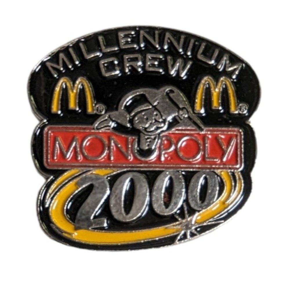 McDonald's Millennium Crew 2000 Monopoly Pin - Vintage Y2K Collectible